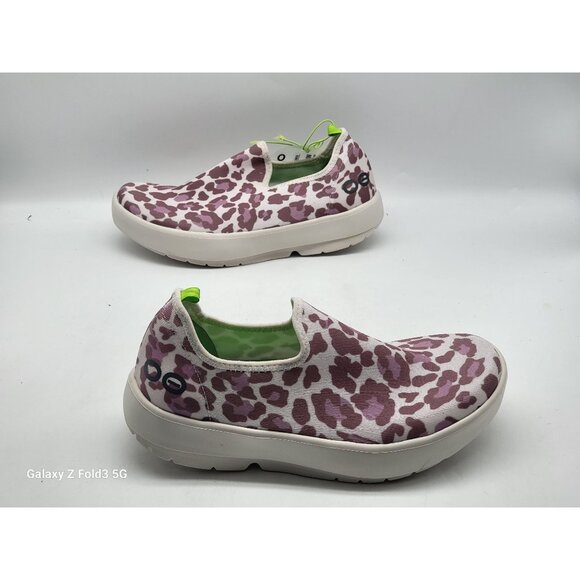 Oofos Oomg Eezee Womens Slip On Shoes Size‎ 6 Rose Leopard 3 - Picture 7 of 10